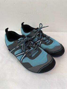 Xero Shoes Prio Blue Gray Barefoot Minimalist Cross Trainer Sneaker Womens 8.5